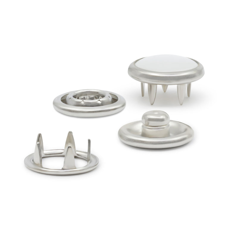Load image into Gallery viewer, 25-R|Dritz 7/16" Pearl Snap Fasteners, 12 Sets, White