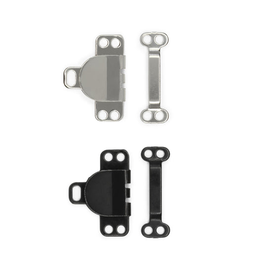 93-66|Dritz Sew-On Hook & Eye Closures, 4 pc, Black & Nickel