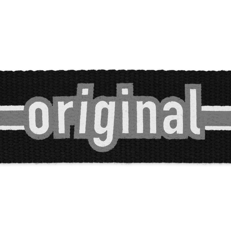 Load image into Gallery viewer, 28617|Dritz 1-1/2" Message Polyester Belting &amp; Strapping, Black, 2 yd