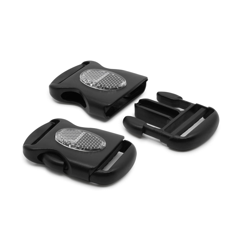 Load image into Gallery viewer, 503|Dritz 1-1/2" Parachute Buckle with Reflective Center, Black