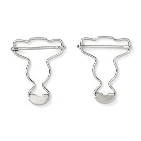 416440| Dungarees buckles brass 35 mm silver col