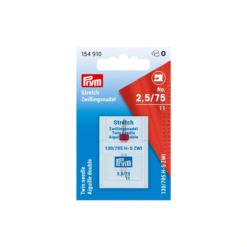Load image into Gallery viewer, 154910|Prym Stretch Double Sewing Machine Needle, Size 2.5 (No. 75)