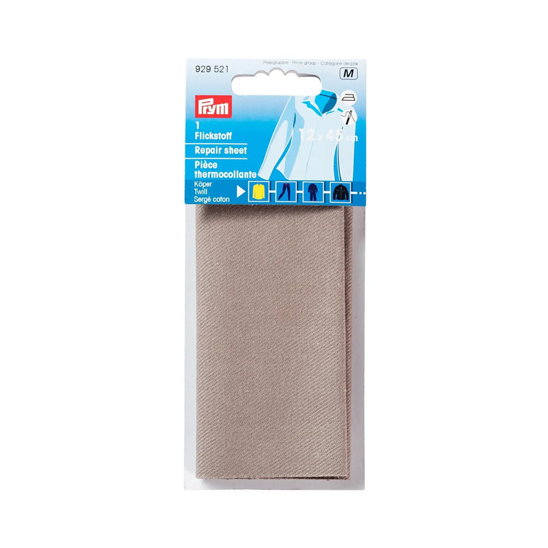 Cargue la imagen en el visor de la galería, 929521| Repair sheet twill iron-on 12 x 45 cm grey