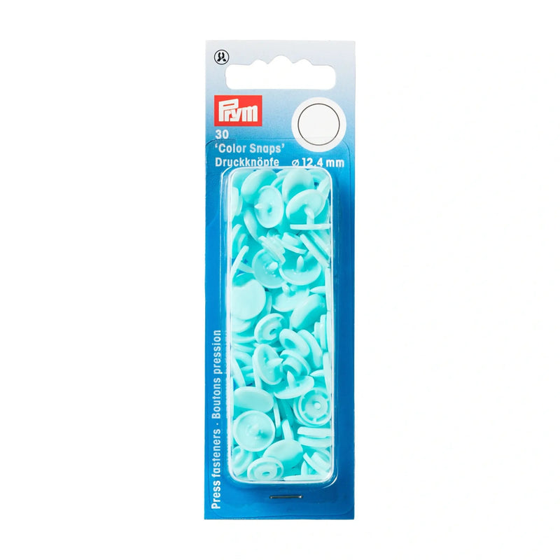 Load image into Gallery viewer, 393159|Prym Color Snaps, round, 12.4 mm, 30 pcs, Light Turquoise