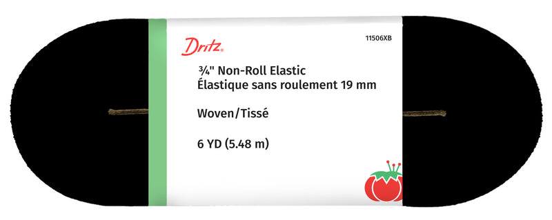 Load image into Gallery viewer, 11506XB|Dritz 3/4" Non-Roll Elastic, 6 Yard, Black