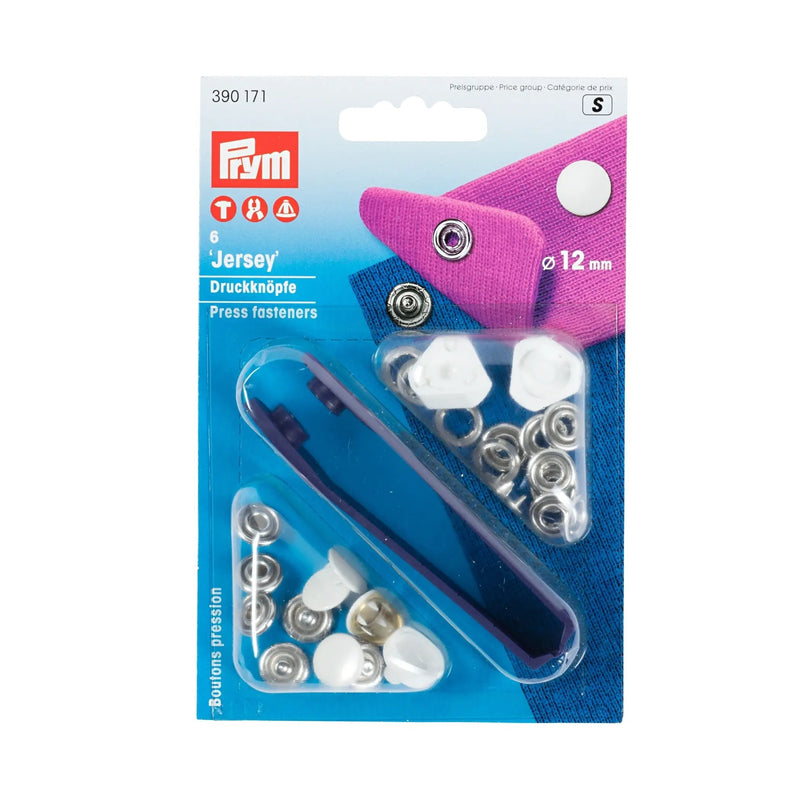Load image into Gallery viewer, 390171|Prym JERSEY 12 mm white cap with tools 6pc