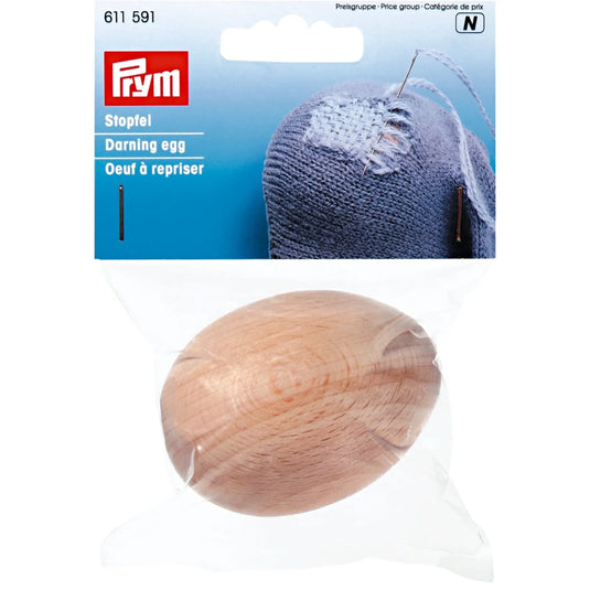 611591| Darning Egg hardwood natural