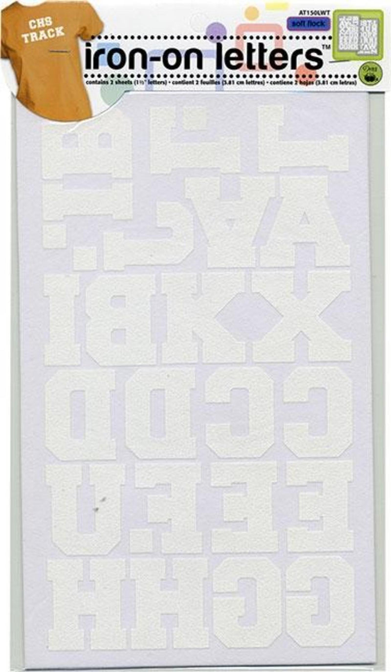 Load image into Gallery viewer, AT150LWT|Dritz Soft Flock Iron-On Letters, 2 Sheets, White