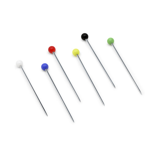 182|Dritz 1-1/4" Glass Head Pins, Assorted, 100 pc