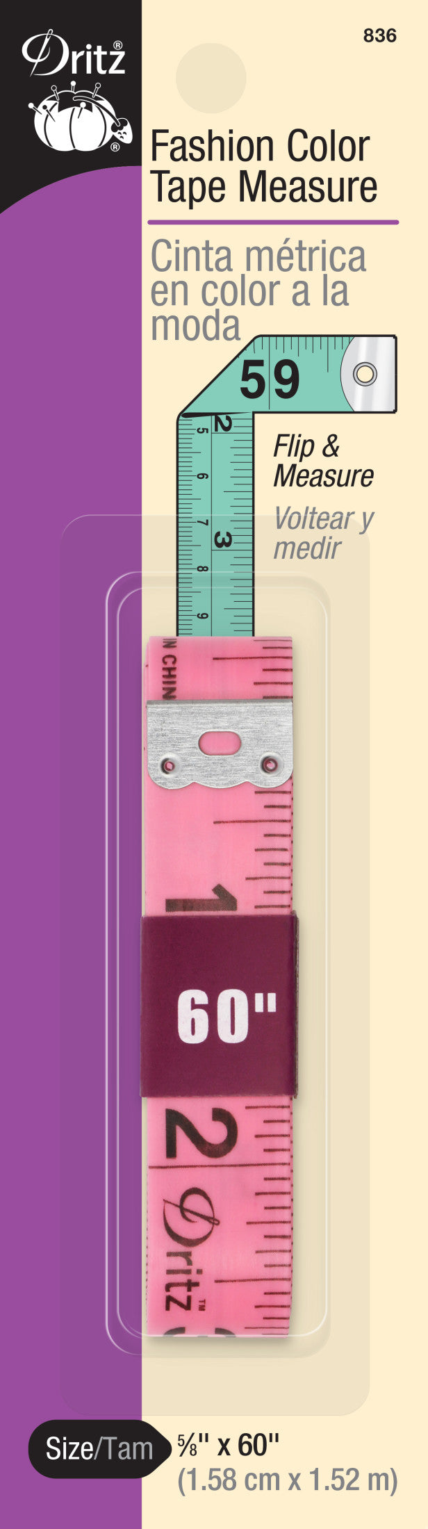 Load image into Gallery viewer, 836|Dritz 60" Fashion Color Tape Measure, Assorted Colors