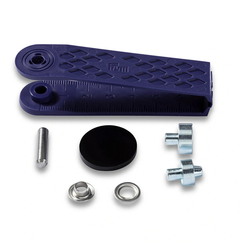 Load image into Gallery viewer, 542410|Prym Eyelets with washers 5 mm with Tools, Silver, 40pc