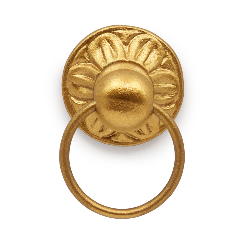 Chargez l'image dans la visionneuse de la galerie, 47023|Dritz Cast Iron Ring Pull, Gilt
