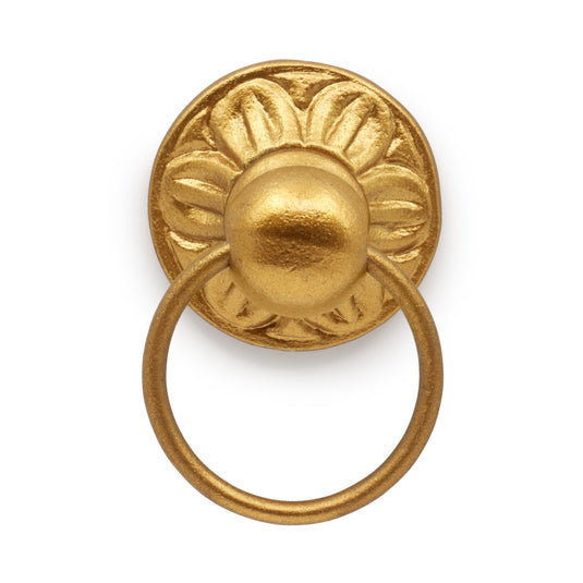 47023|Dritz Cast Iron Ring Pull, Gilt