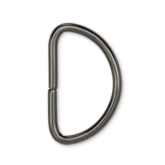 BK143|Dritz 1-1/4" D-Rings, Gunmetal, 24 pc