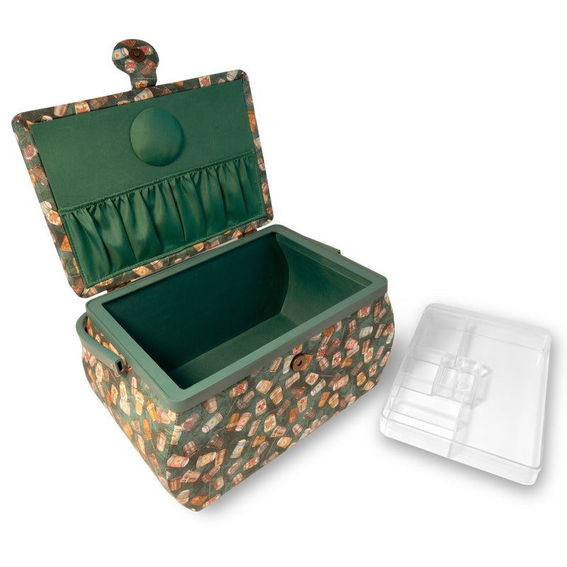 Load image into Gallery viewer, ZC1237F3|Dritz Curved Sewing Basket, Large