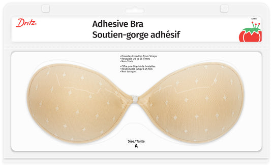 53101|Dritz Adhesive Bra, Beige, A Cup