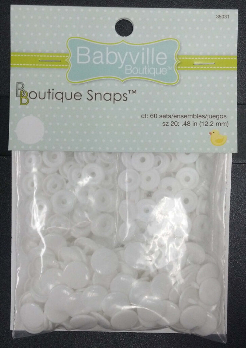 Load image into Gallery viewer, 35031| Plastic Snaps - White - Size 20 - 60 SETS