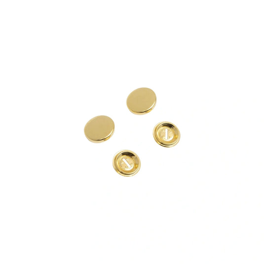 323150| Cover Buttons without tool brass 11 mm gold colour