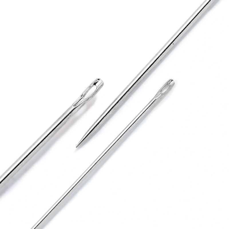 Cargue la imagen en el visor de la galería, 124668| Millinery Needles HT 5-10 silver col assorted
