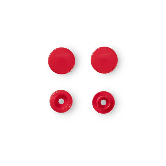 393138|Prym Non-Sew Color Snaps 12.4 mm, 30 pc, Red