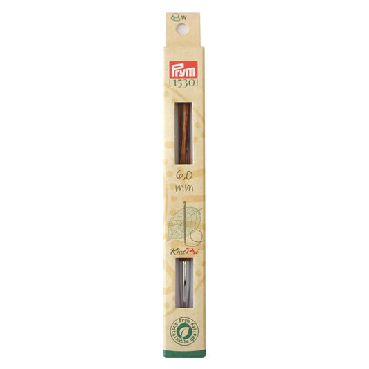 223726| 6" Tunisian Crochet Hook, interchangeable, wood, US J (6mm)