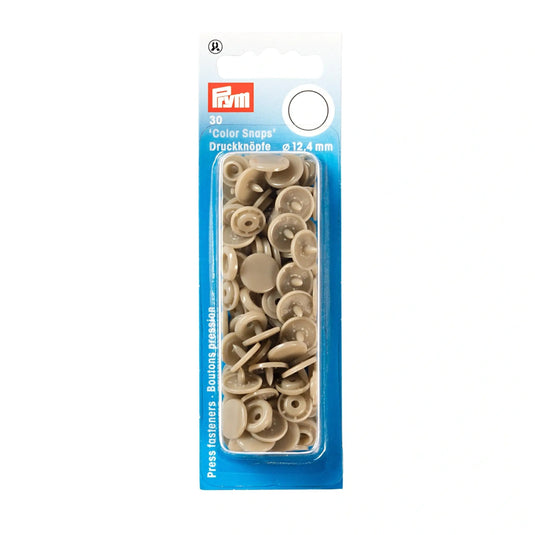 393142|Prym Color Snaps, round, 12.4 mm, 30 pcs, Champagne