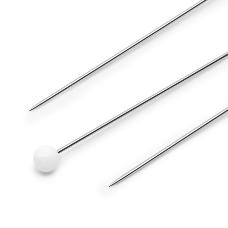 Load image into Gallery viewer, 61|Dritz 1-3/8" Extra-Fine Glass Head Pins, White, 250 pc