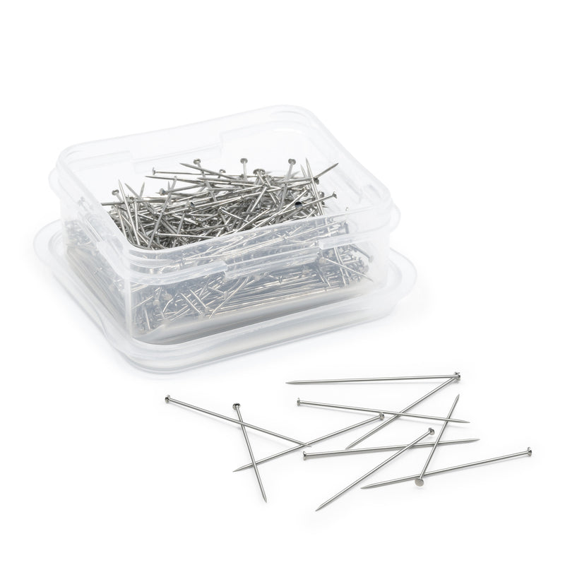 Load image into Gallery viewer, 21|Dritz 1-5/16" Extra-Long Satin Pins, Nickel, 300 pc