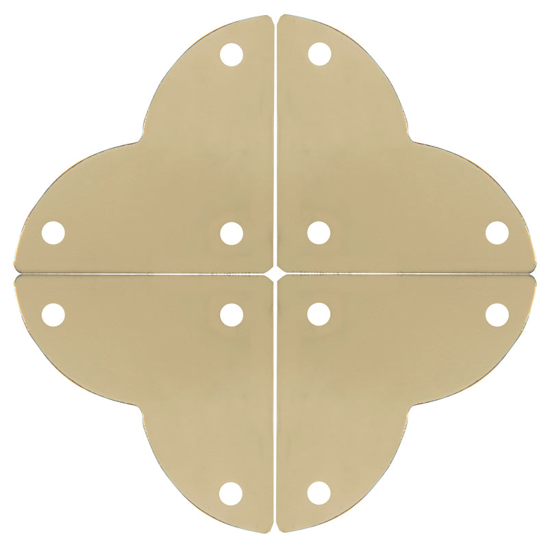Load image into Gallery viewer, 44792-35|Dritz Smooth Quatrefoil Corners, Small, Brass, 4 pc