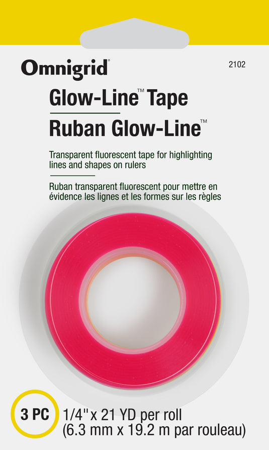 2102|Omnigrid Glow-Line Tape, Transparent and Fluorescent