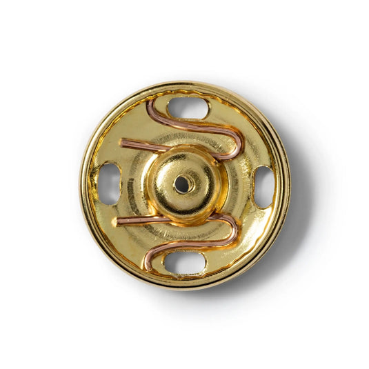 341811| Sew-On Snap Fasteners brass 17 mm gold col