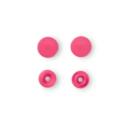 393133|Prym Color Snaps, round, 12.4 mm, 30 pcs, Raspberry Pink