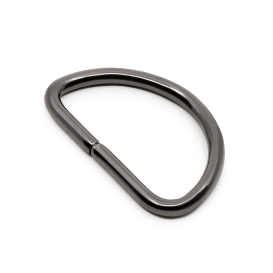 BK143|Dritz 1-1/4" D-Rings, Gunmetal, 24 pc