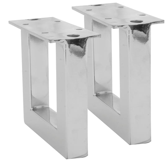 44708-65|Dritz Industrial Metal Legs, Nickel, 2 pc