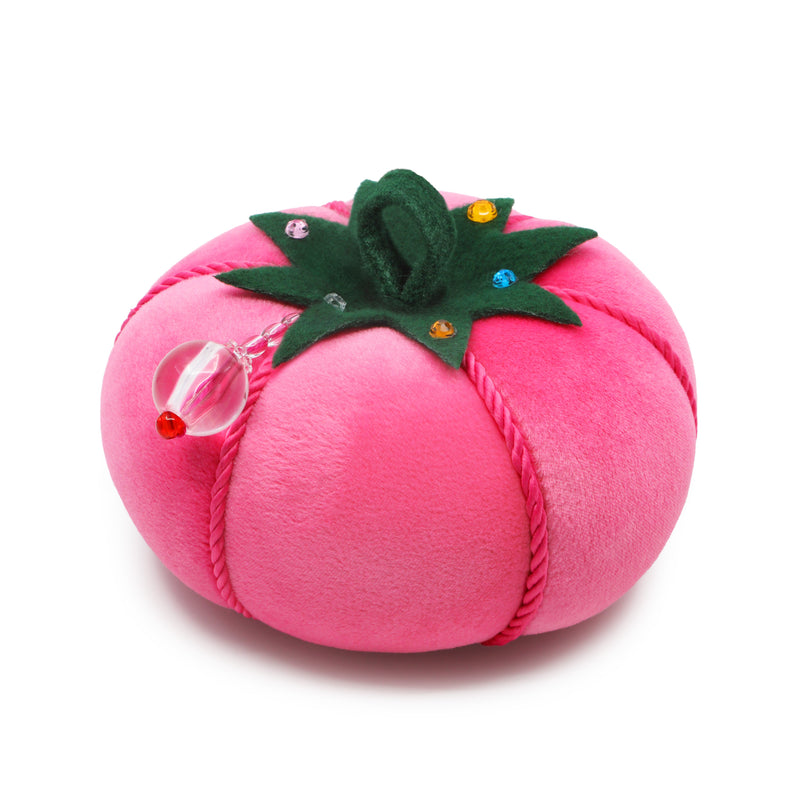 Load image into Gallery viewer, 653115|Dritz 5" Tomato Pin Cushion, Pink Velvet