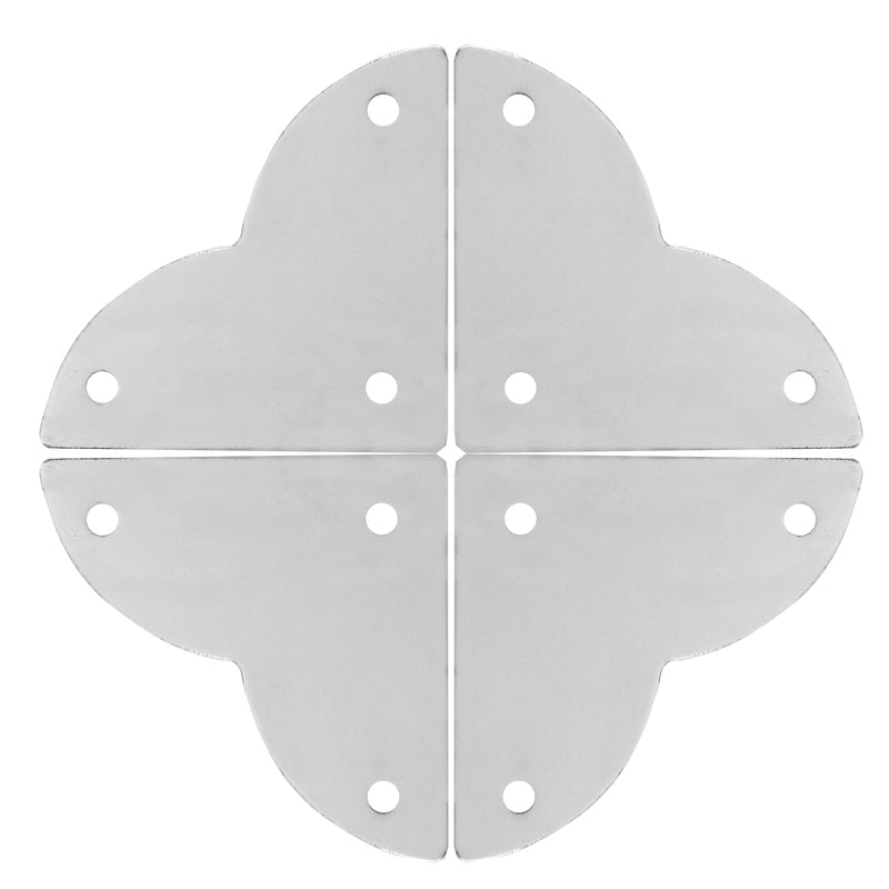 Load image into Gallery viewer, 44792-65|Dritz Smooth Quatrefoil Corners, Small, Nickel, 4 pc