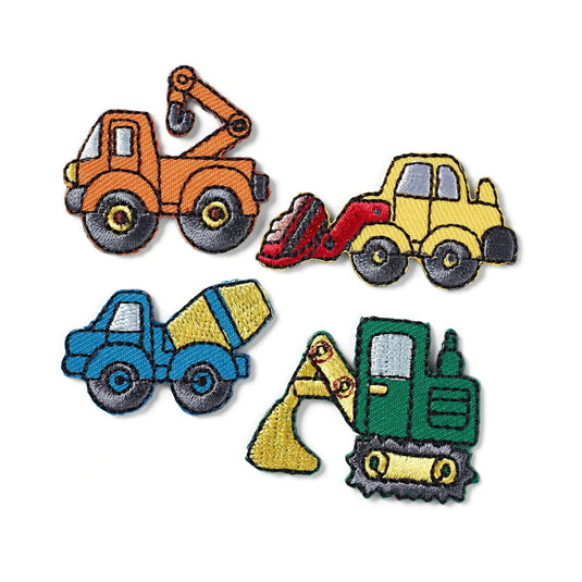 925427|Prym Applique, Trucks & Tractors, 4 pc