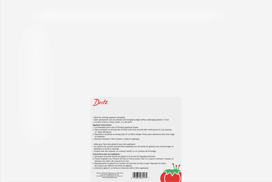 3117|Dritz No-Melt Mylar Plastic Template