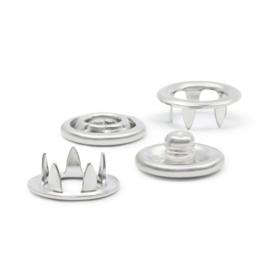 15-65|Dritz 3/8" Snap Fasteners, 7 Sets, Nickel