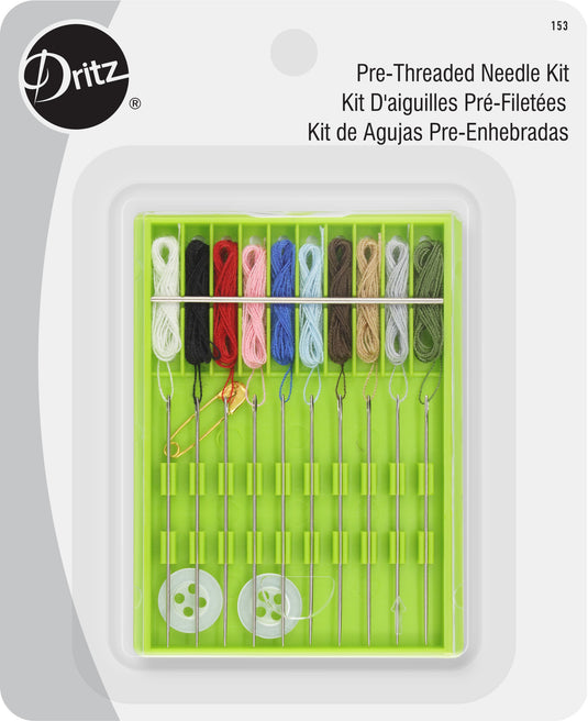 153|Dritz Pre-Threaded Needle Kit