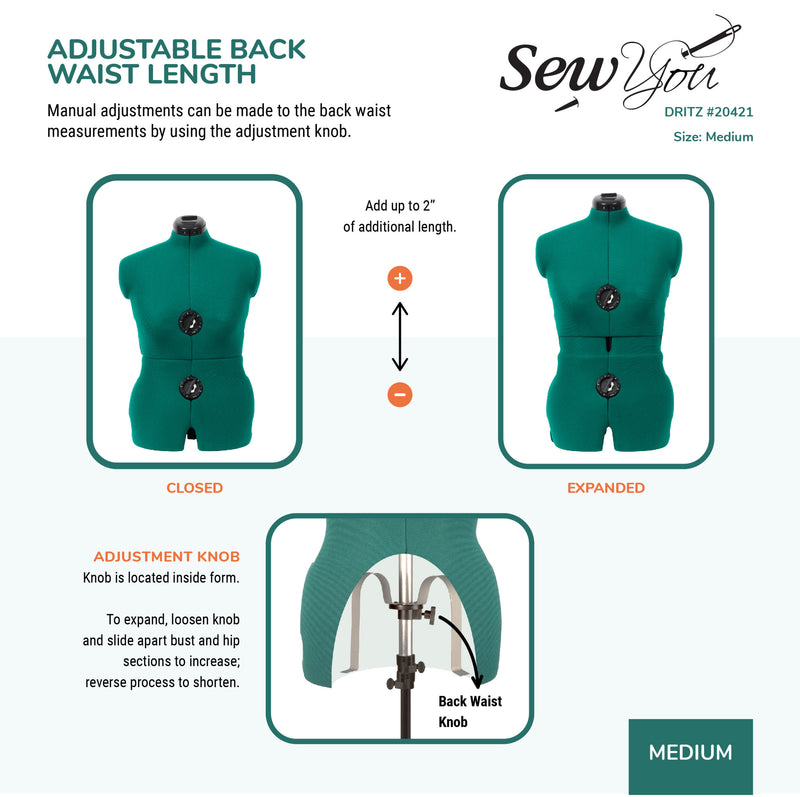 Load image into Gallery viewer, 20421|Dritz Sew You Adjustable Dress Form, Medium