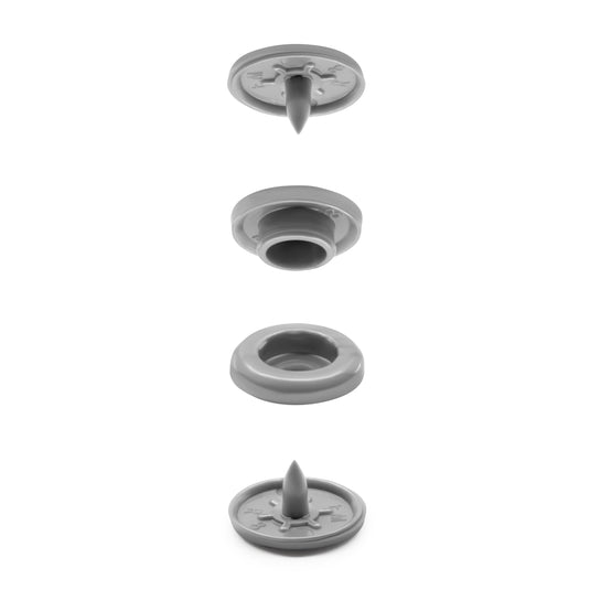 984-R-65|Dritz Plastic Color Snaps, 12 Sets, Nickel