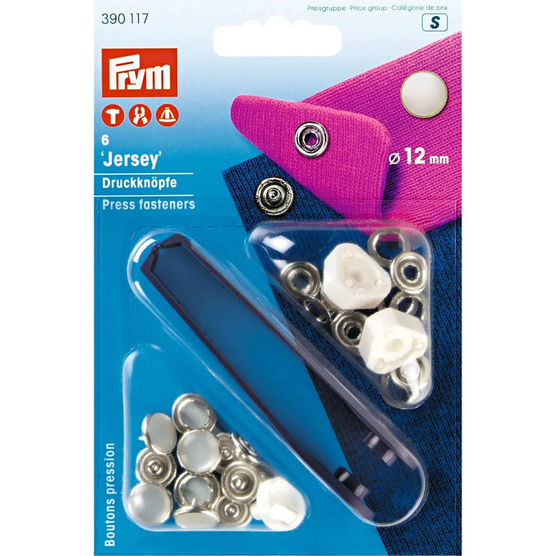 Load image into Gallery viewer, 390117|Prym JERSEY 12 mm pearl with tools 6pc