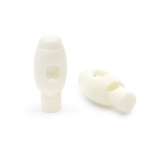 469-9|Dritz Cord Locks & Stops, White, 2 pc