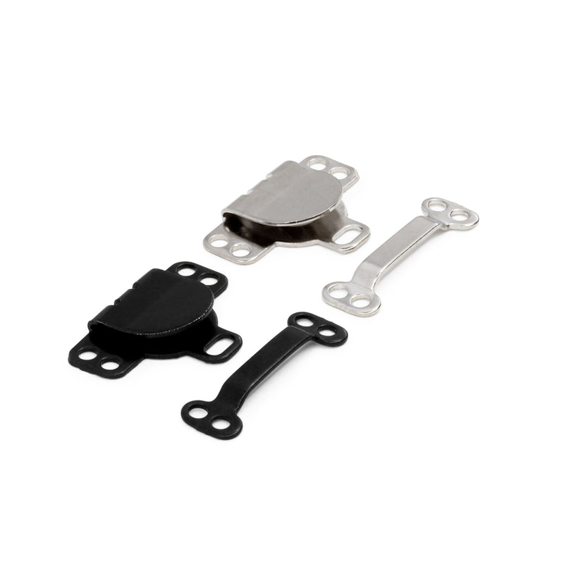 Load image into Gallery viewer, 93-66|Dritz Sew-On Hook &amp; Eye Closures, 4 pc, Black &amp; Nickel