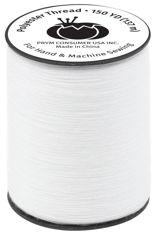 998-9|Dritz Polyester Thread, White, 150 yd