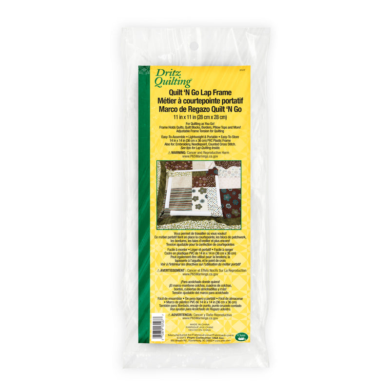 Load image into Gallery viewer, 3127|Dritz Quilt-N-Go Lap Frame, 11" x 11"