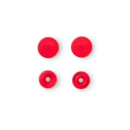 393101|Prym Color Snaps, round, 12.4 mm, 30 pcs, Light Red