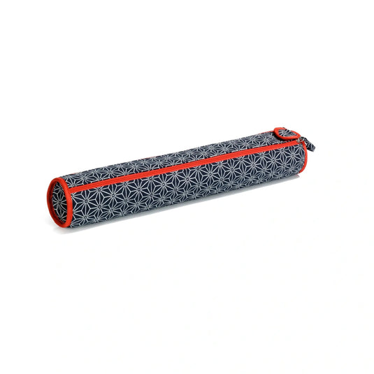 612033|Prym Knitting Needle Storage Roll & Organizer, Navy Geometric