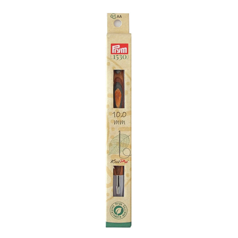 Chargez l'image dans la visionneuse de la galerie, 223731| 6" Tunisian Crochet Hook, interchangeable, wood, US N (10mm)